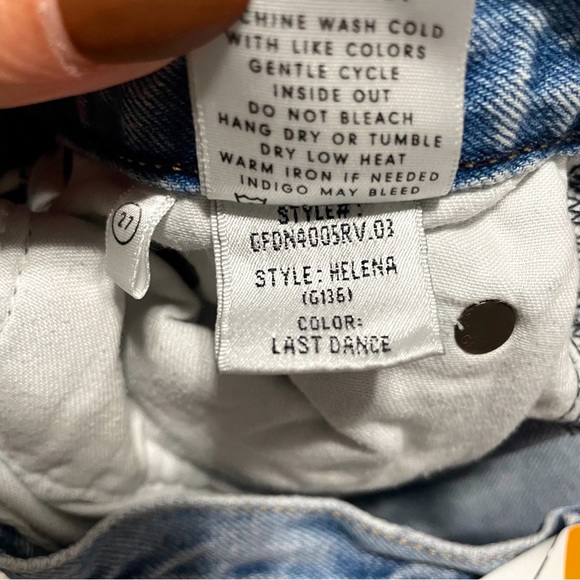 GRLFRND • helena high rise straight leg jean in last dance sz 27 - Picture 9 of 10